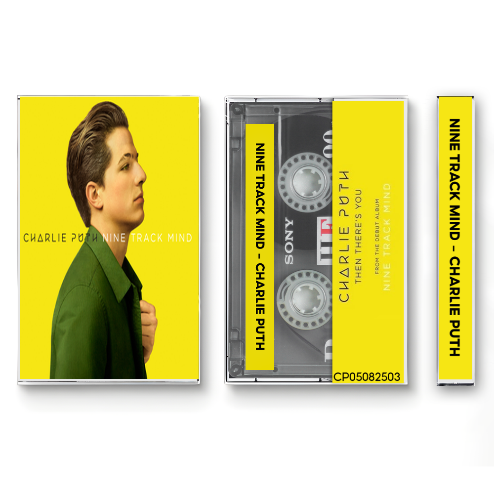 Charlie Puth – Nine Track Mind Fanmade Analog Cassette Tape | Pop Album Collectible | Contemporary Pop & R&B Sound | Retro Music Gift