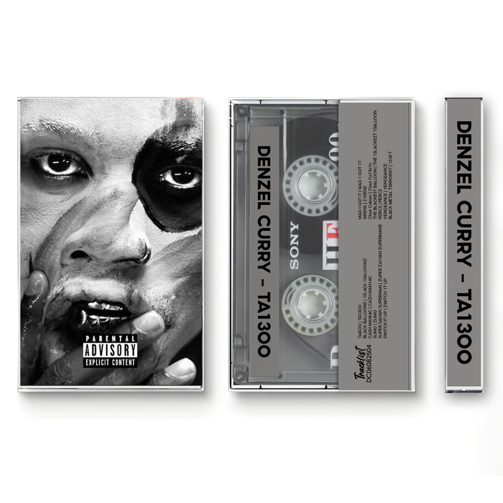 Denzel Curry – TA13OO Fanmade Analog Cassette Tape | Hip Hop Album Collectible | Experimental Rap & Trap Sound | Retro Music Gift
