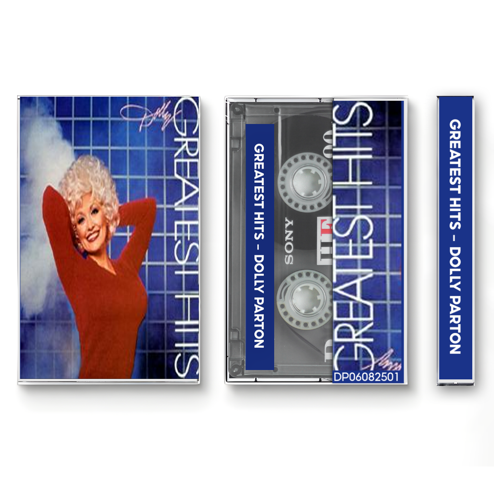 Dolly Parton – Greatest Hits Fanmade Analog Cassette Tape | Country Album Collectible | Classic Country & Love Songs | Retro Music Gift