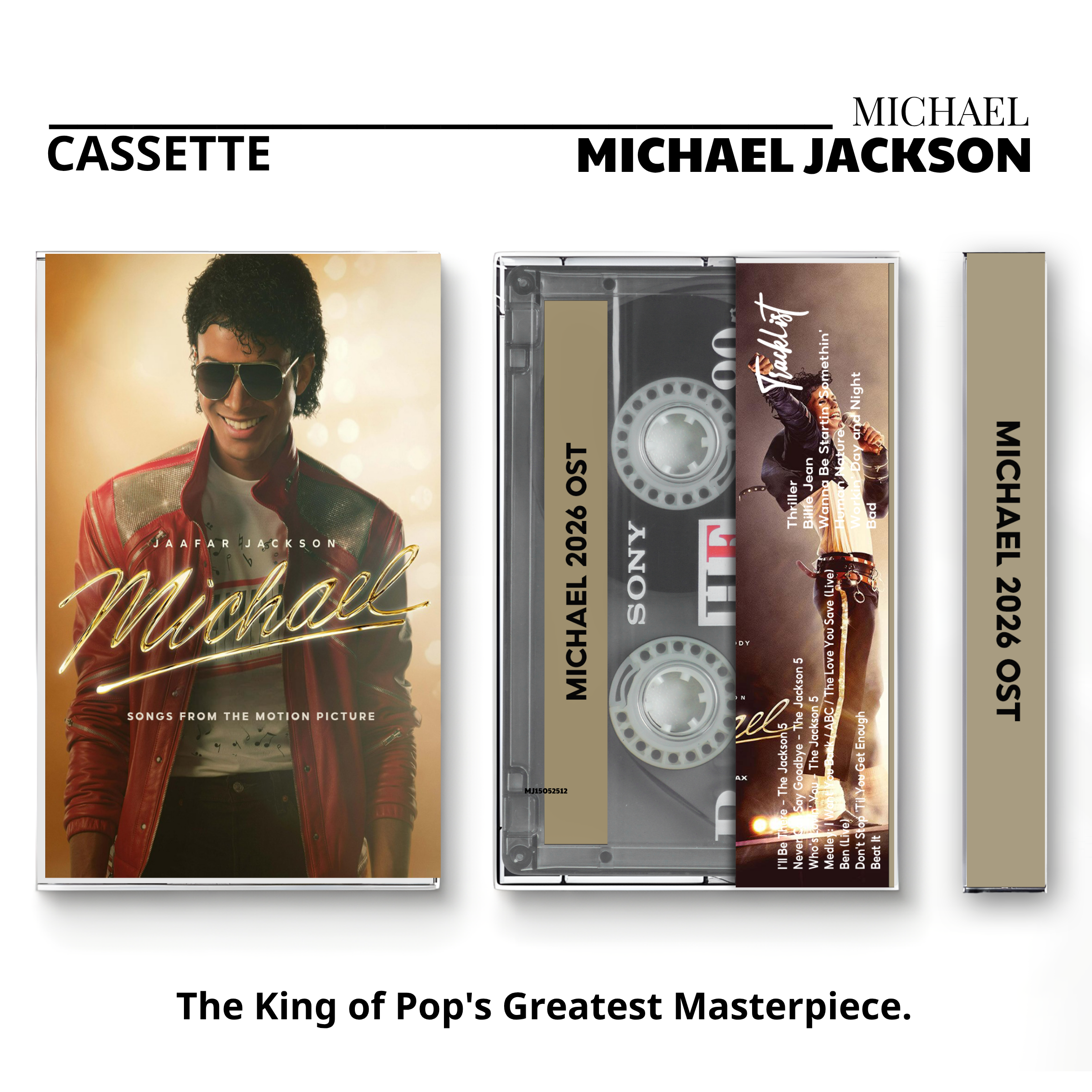 Michael (2026) OST Vintage Cassette Tape | Songs From The Motion Picture