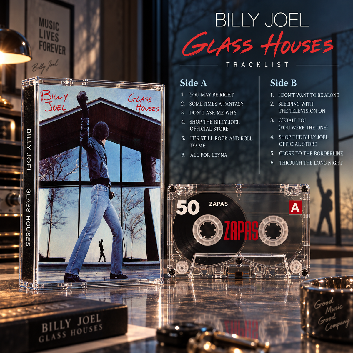 Billy Joel Vintage Tapes | Iconic Rock & Pop Piano Man Collection