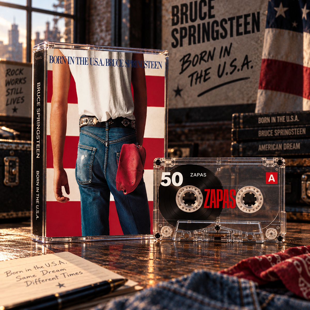 Bruce Springsteen Vintage Cassette Tapes | Heartland Rock & Arena Anthem Set