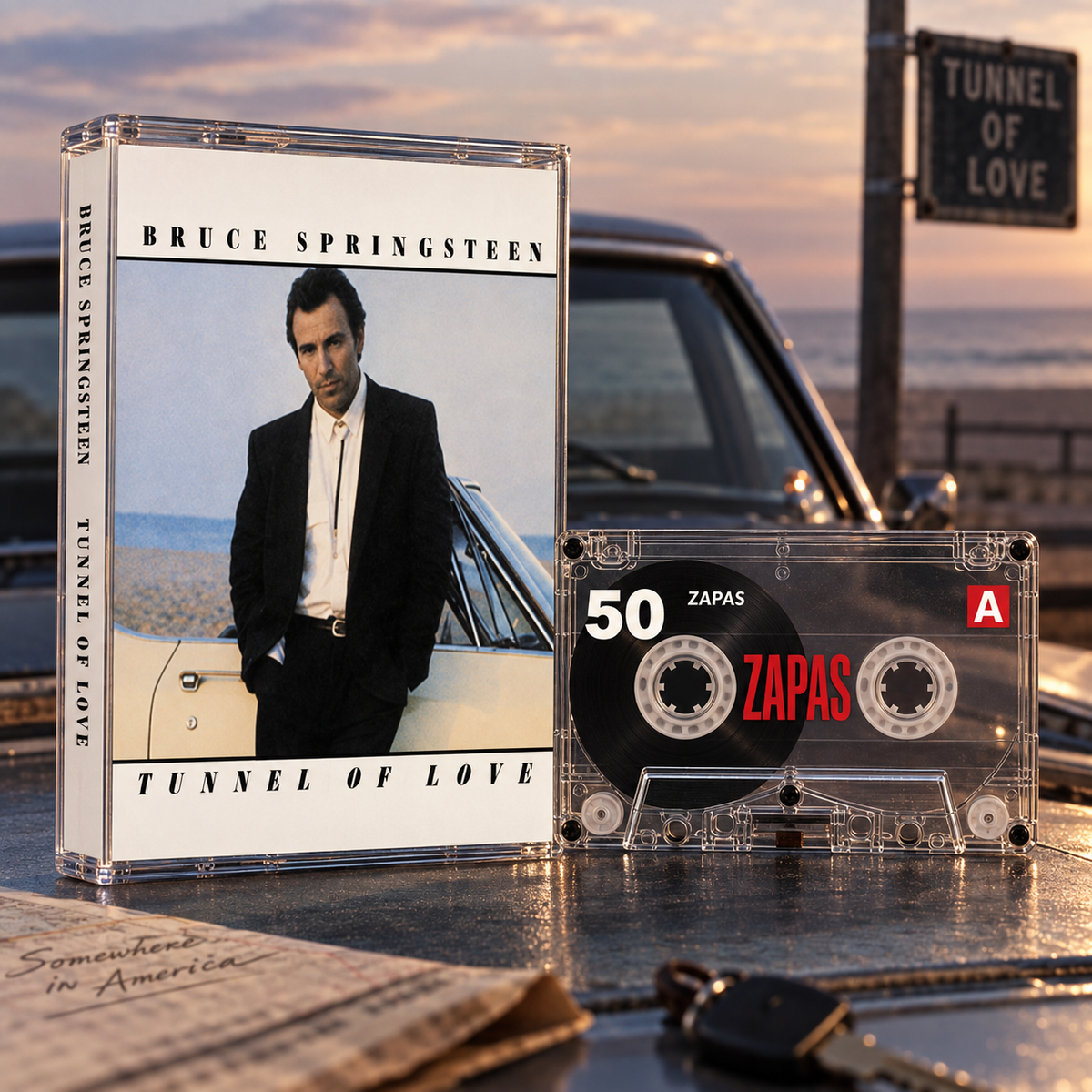 Bruce Springsteen Vintage Cassette Tapes | Tunnel of Love & Classic Rock Set