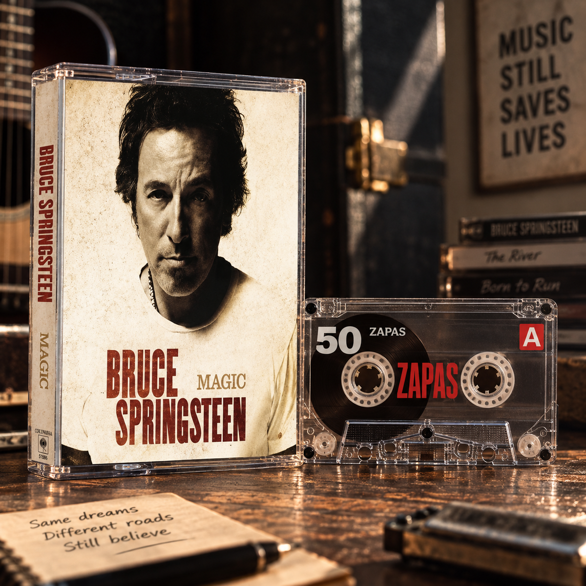 Bruce Springsteen Vintage Cassette Tapes | Tunnel of Love & Classic Rock Set