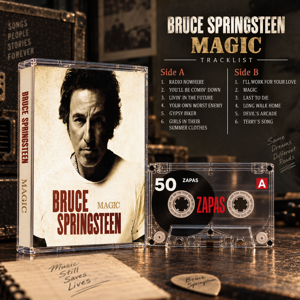 Bruce Springsteen Vintage Cassette Tapes | Tunnel of Love & Classic Rock Set