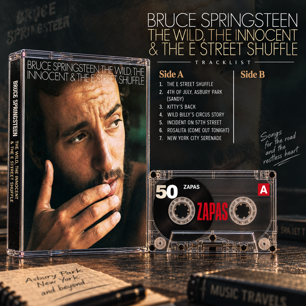 Bruce Springsteen Vintage Cassette Tapes | Tunnel of Love & Classic Rock Set