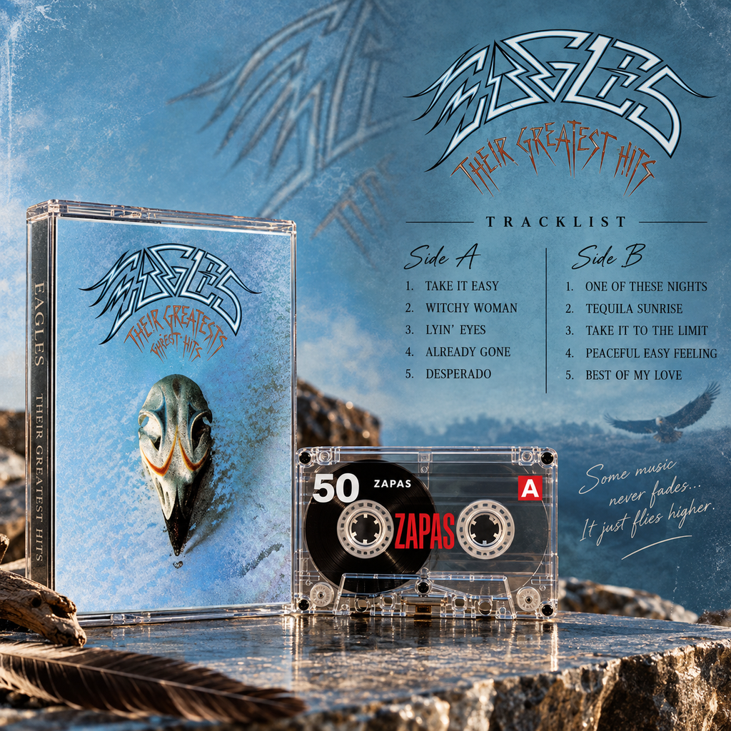 Eagles Vintage Cassette Tapes | Hotel California & Greatest Hits Rock Set