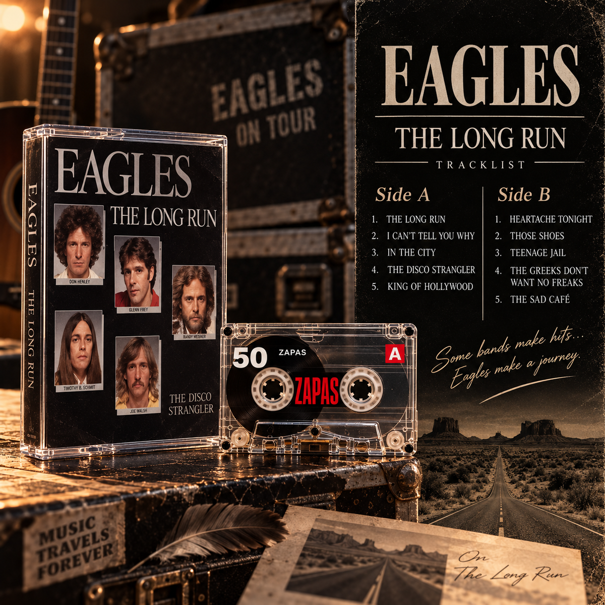 Eagles Vintage Cassette Tapes | Hotel California & Greatest Hits Rock Set