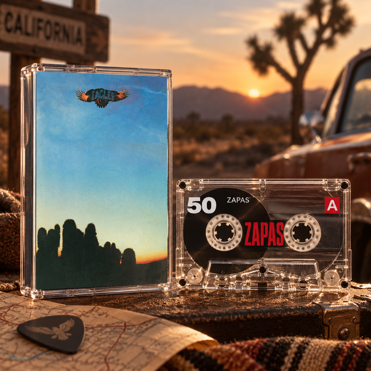 Eagles Vintage Cassette Tapes | Hotel California & Greatest Hits Rock Set