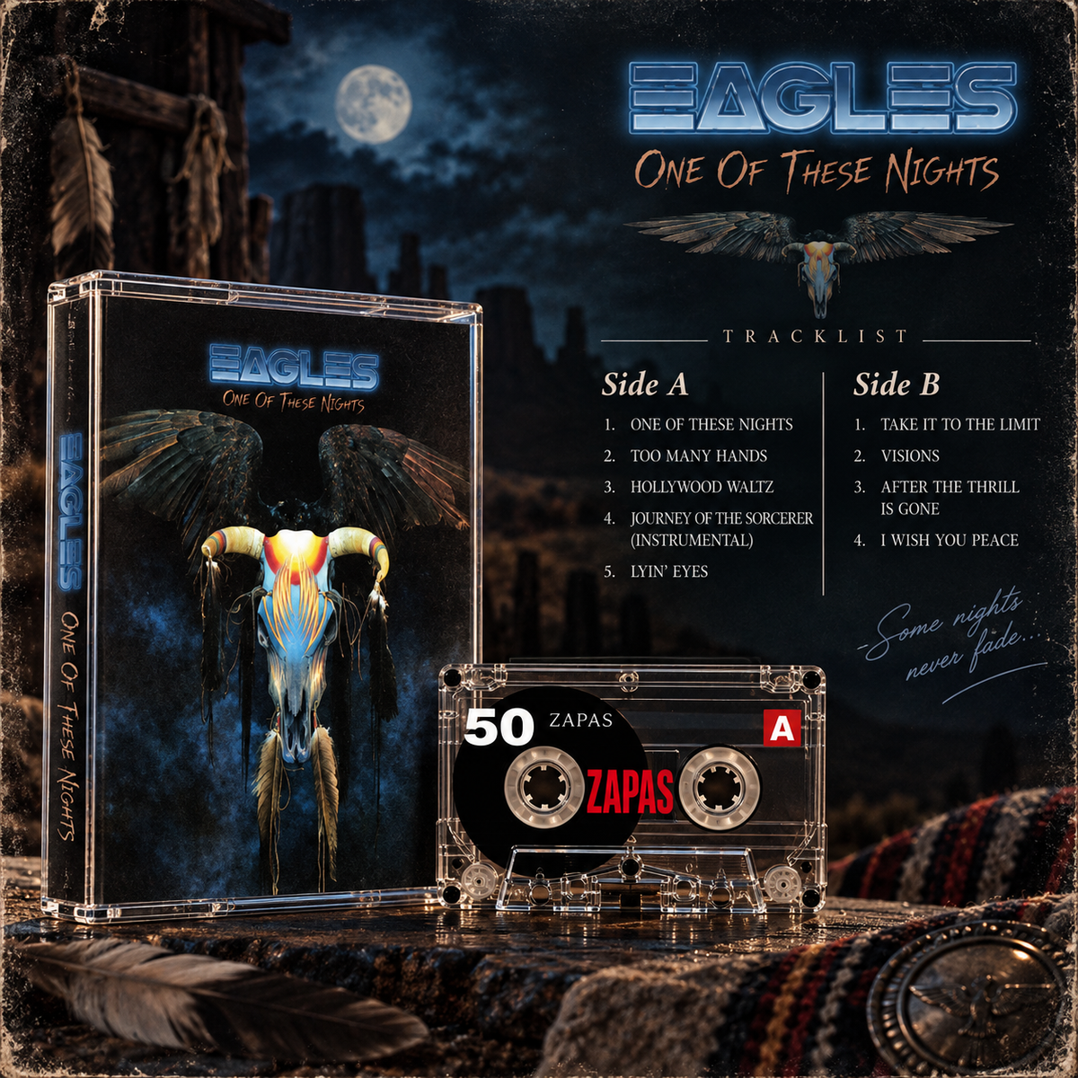 Eagles Vintage Cassette Tapes | One of These Nights & Iconic Live Collection