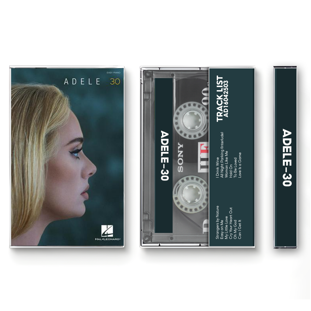 Adele – 30 Cassette Tape | Fanmade Pop Soul Album | Retro Analog Collectible