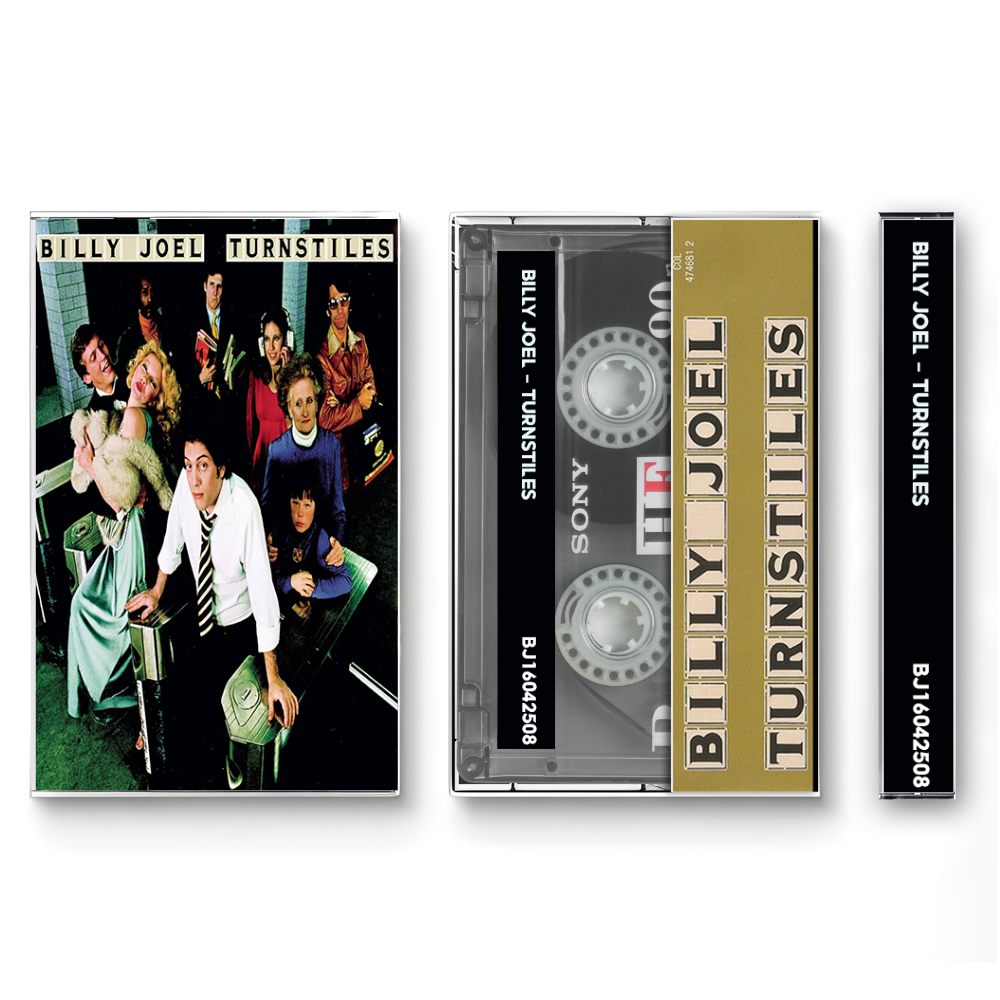 Billy Joel – Turnstiles Cassette Tape | Fanmade Classic Rock Pop Album | Retro Analog Collectible
