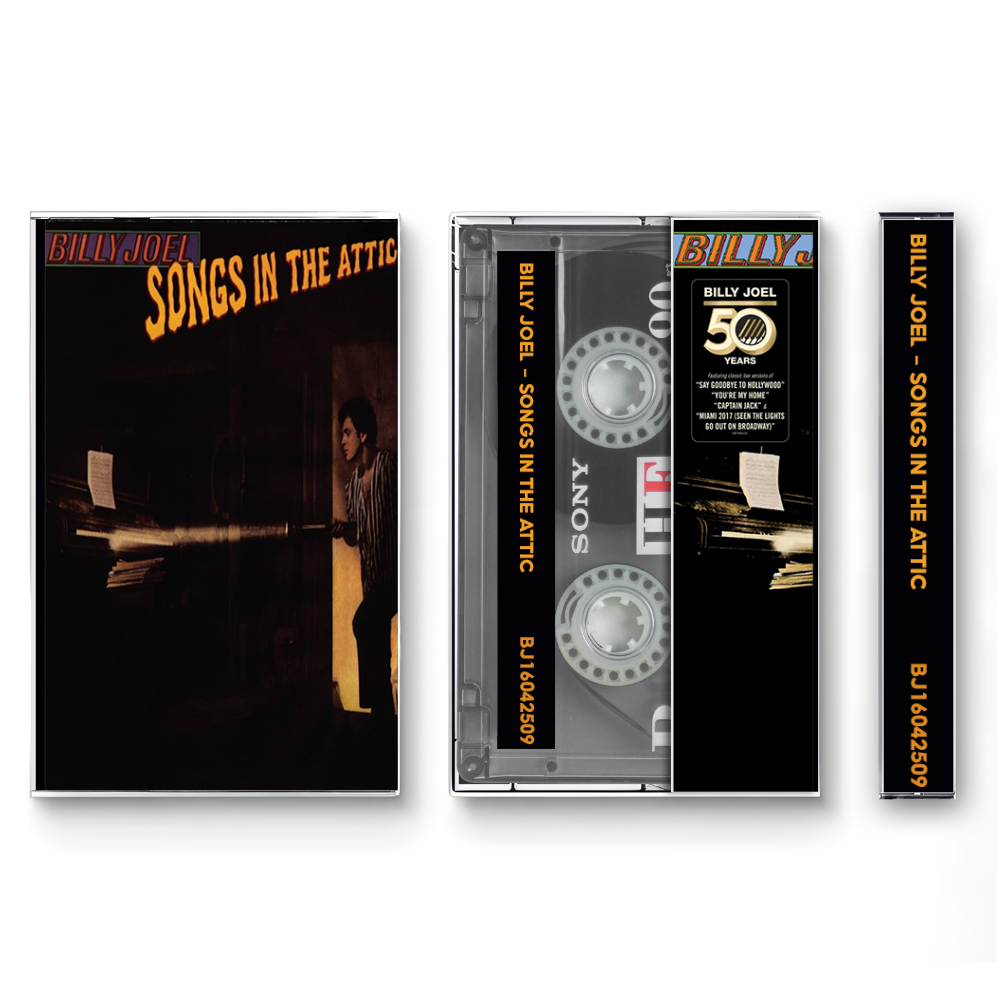 Billy Joel – Songs in the Attic Cassette Tape | Fanmade Live Rock Album | Retro Analog Collectible