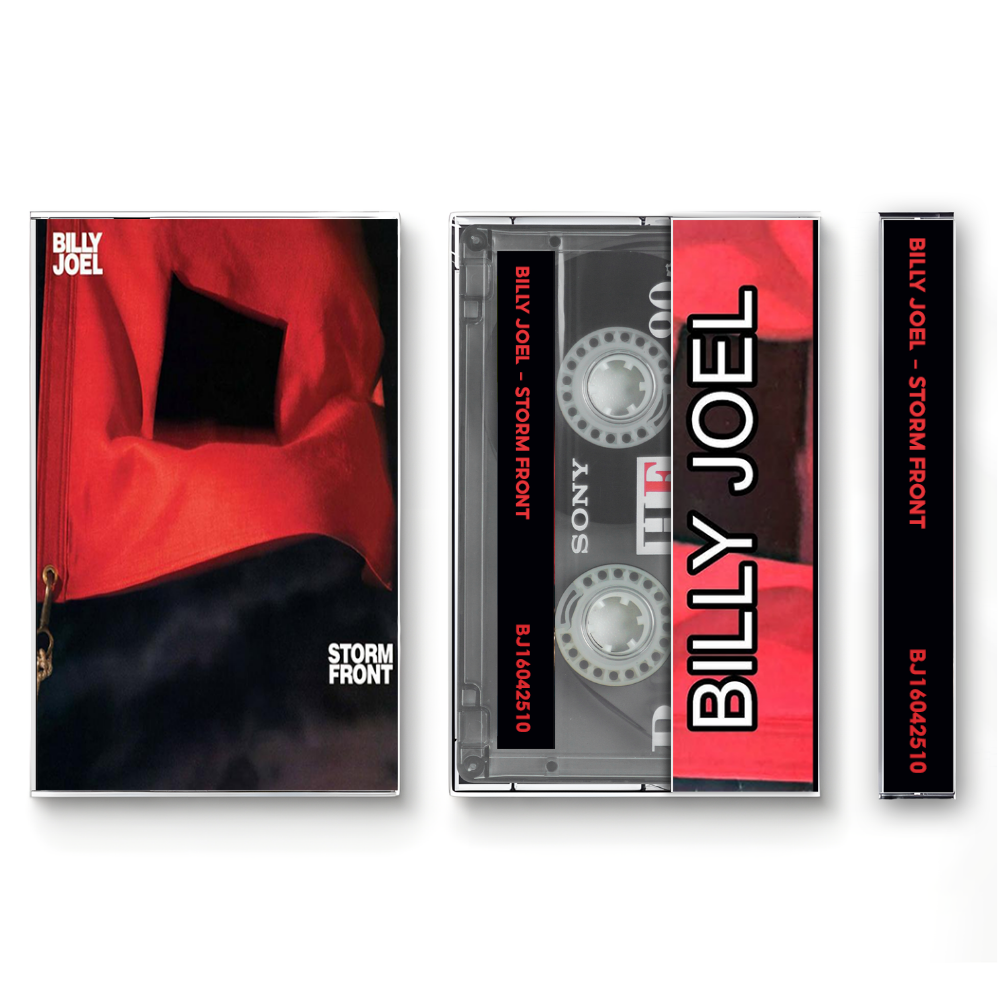 Billy Joel – Storm Front Cassette Tape | Fanmade Classic Rock Pop Album | Retro Analog Collectible