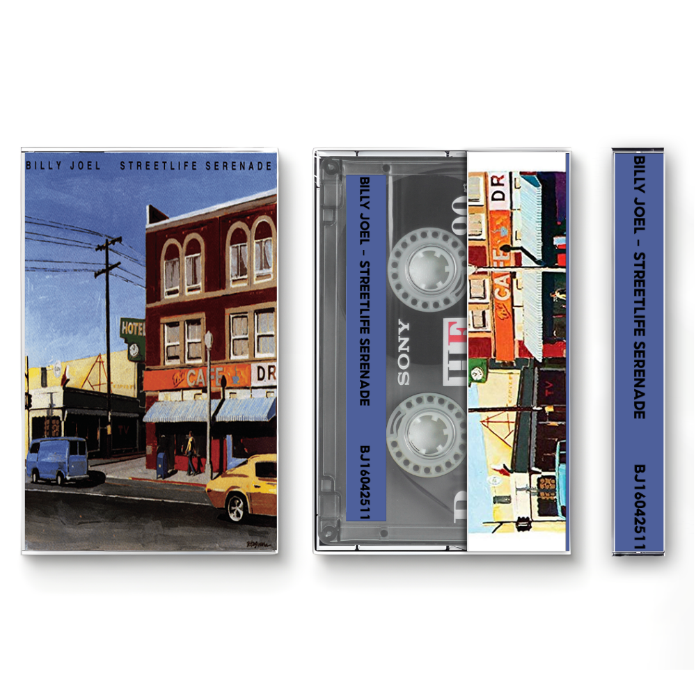 Billy Joel – Streetlife Serenade Cassette Tape | Fanmade Classic Rock Pop Album | Retro Analog Collectible