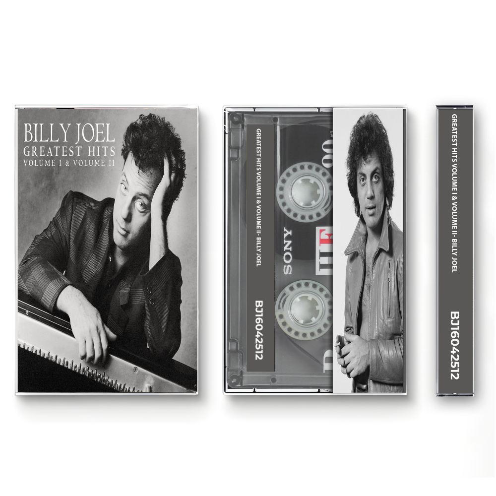 Billy Joel – Greatest Hits Volume I & II Cassette Tape | Fanmade Classic Rock Pop Compilation | Retro Analog Collectible