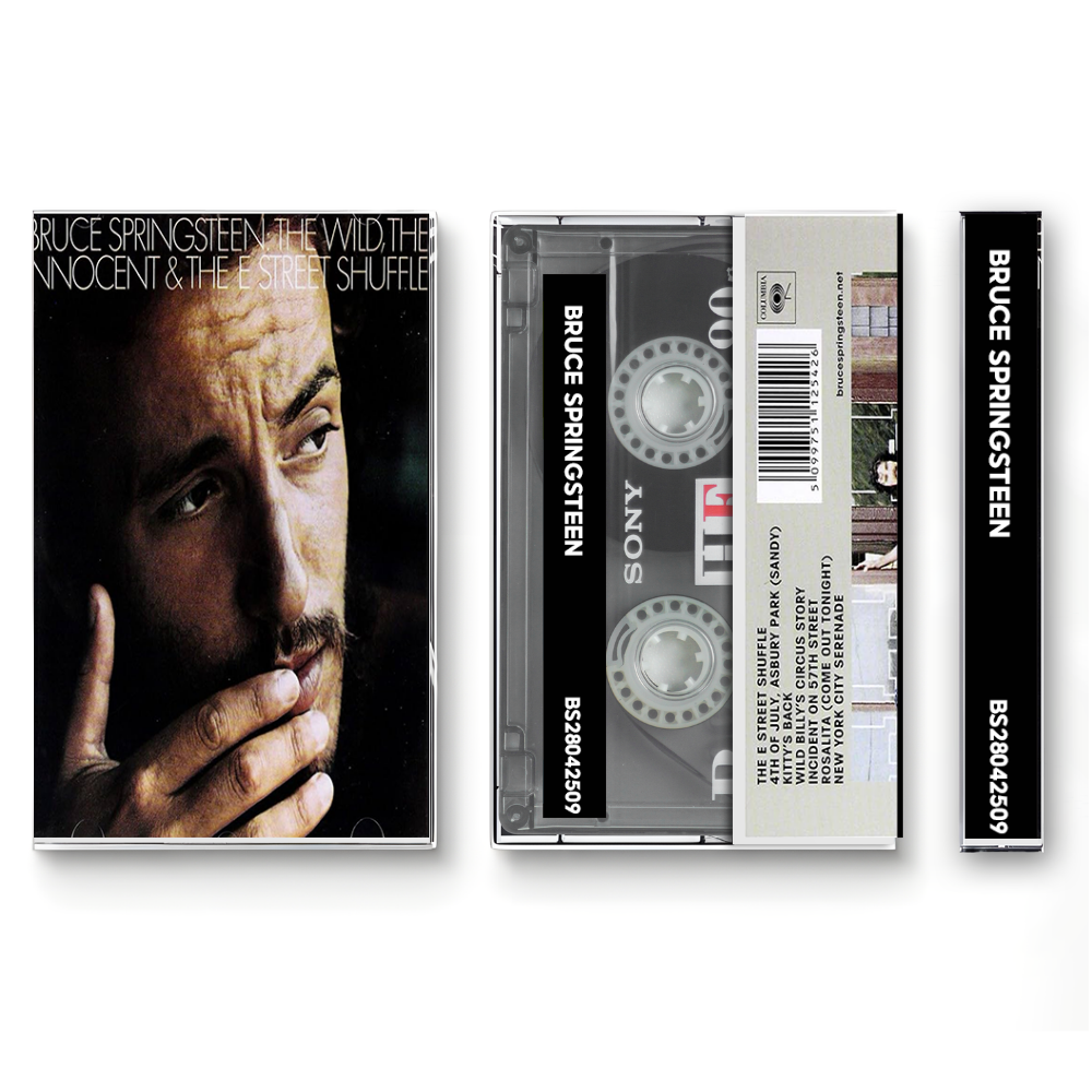 Bruce Springsteen – The Wild, the Innocent & the E Street Shuffle | Classic Rock Analog Cassette | Retro Music Collectible