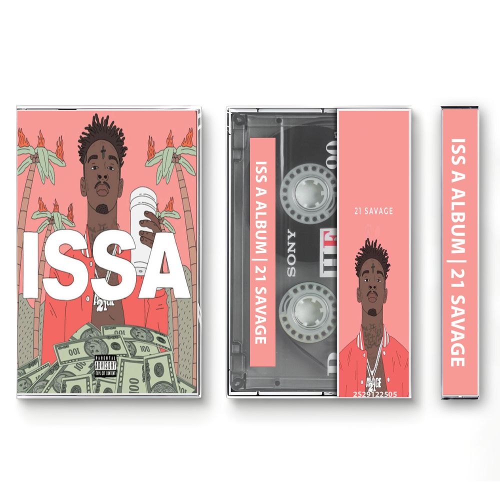 21 Savage – Issa Album Cassette Tape | Classic Trap Hip-Hop Album | Retro Analog Collectible