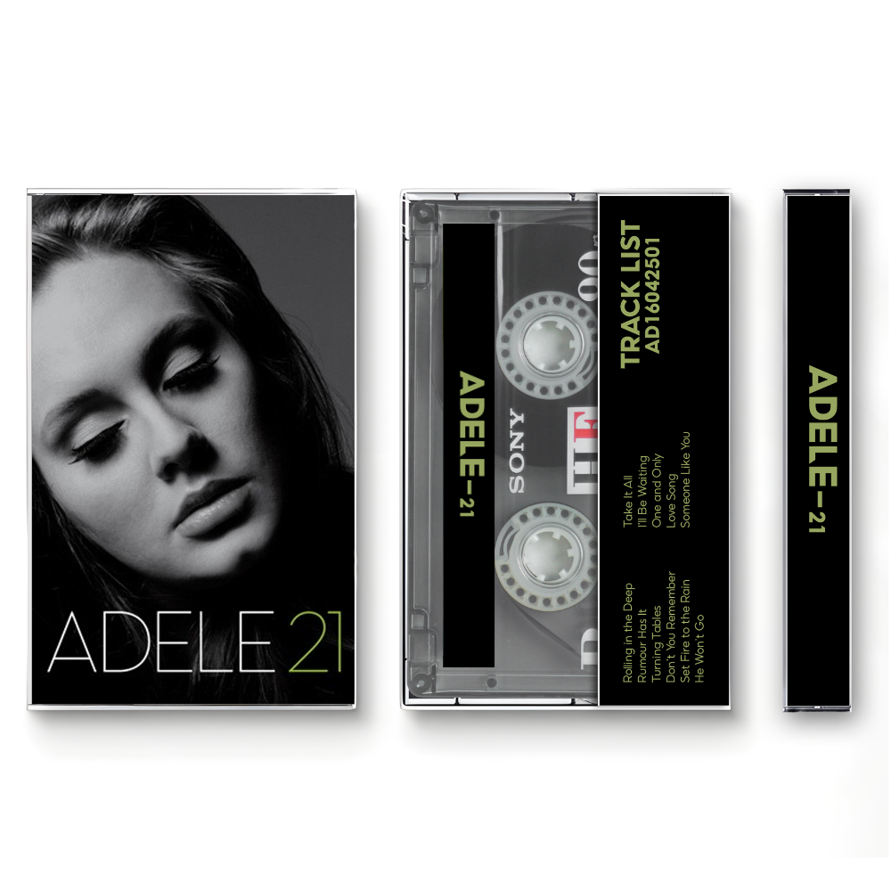 Adele – 21 Fan-made Cassette Tape | Pop Soul Album | Retro Analog Music Collectible