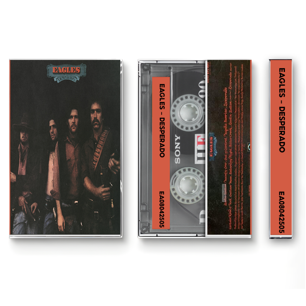 Eagles – Desperado (1973) Fanmade Cassette Tape | Country Rock / Classic Rock Analog Cassette | Retro Vintage Cassette Collector Edition