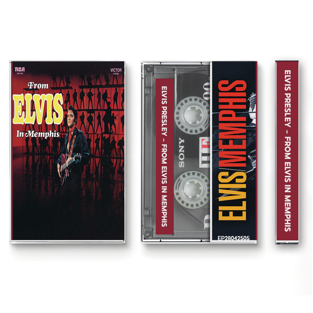 Elvis Presley – From Elvis in Memphis (1969) Fanmade Cassette Tape | Soul / Rock / Country Analog Cassette | Retro Vintage Cassette Collector Edition
