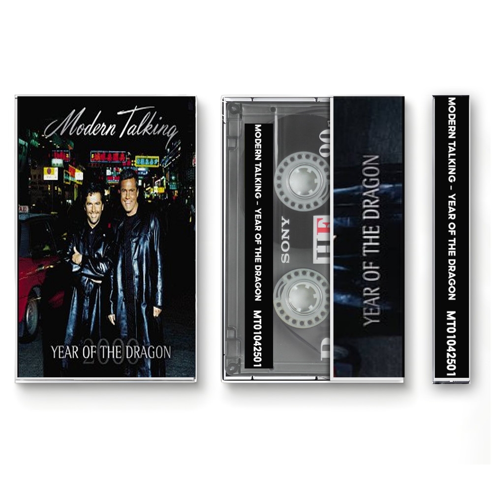 Modern Talking – Year of the Dragon (2000) Fanmade Cassette Tape | Eurodance / Synth-pop Analog Cassette | Retro Vintage Cassette Collector Edition