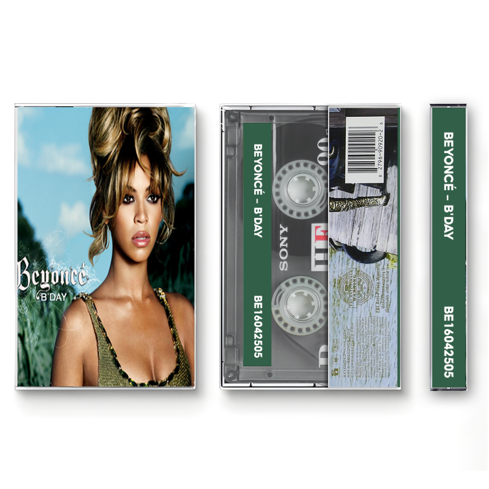 Beyoncé – B’Day Cassette Tape | Fanmade R&B Pop Album | Retro Analog Collectible