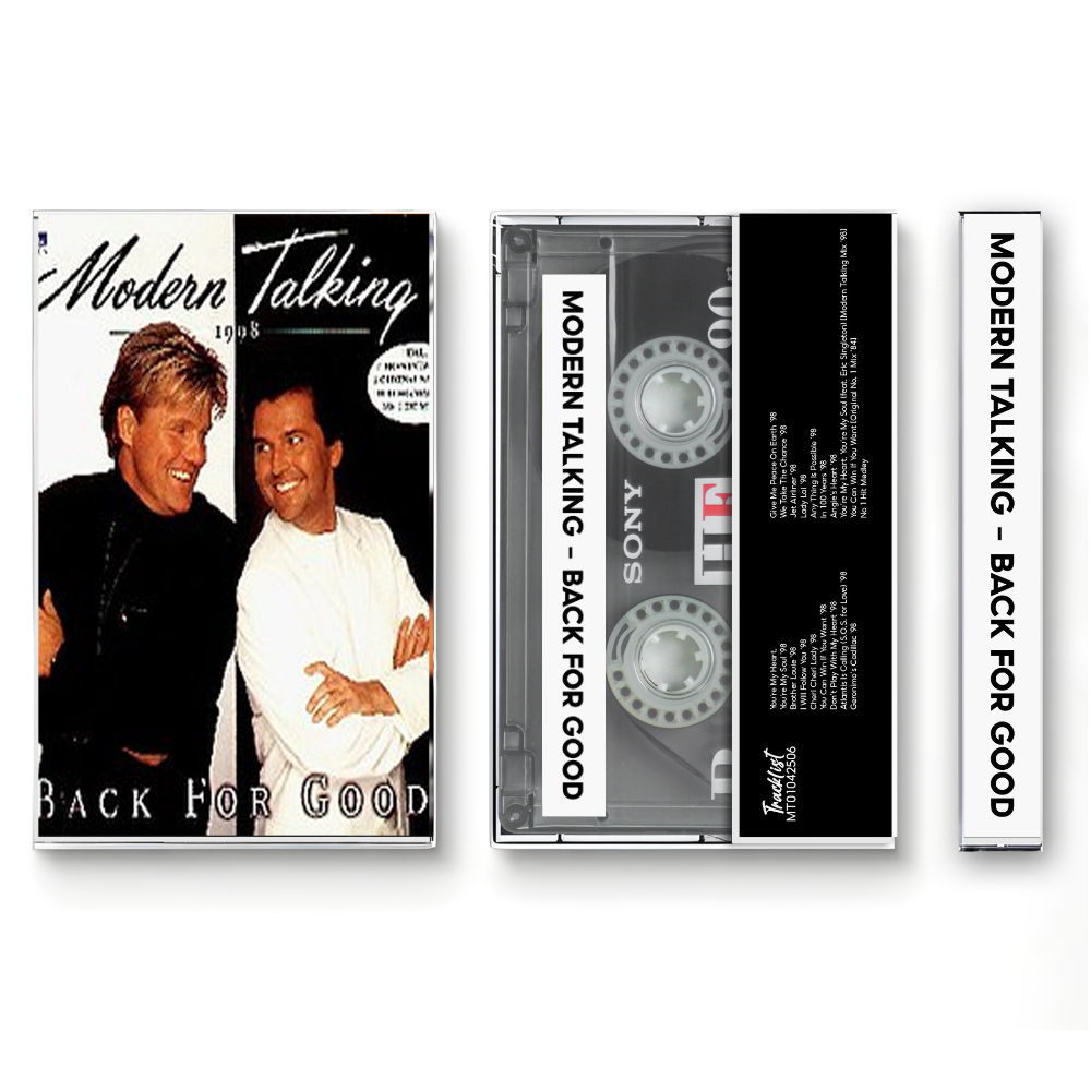 Modern Talking – Back for Good (1998) Fanmade Cassette Tape | Eurodance / Synth-pop Analog Cassette | Retro Vintage Cassette Collector Edition