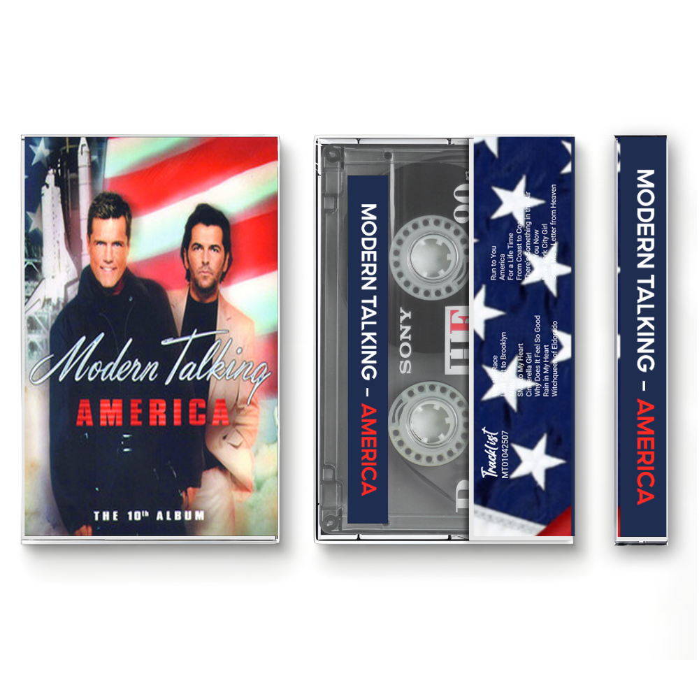 Modern Talking – America (2001) Fanmade Cassette Tape | Eurodance / Synth-pop Analog Cassette | Retro Vintage Cassette Collector Edition