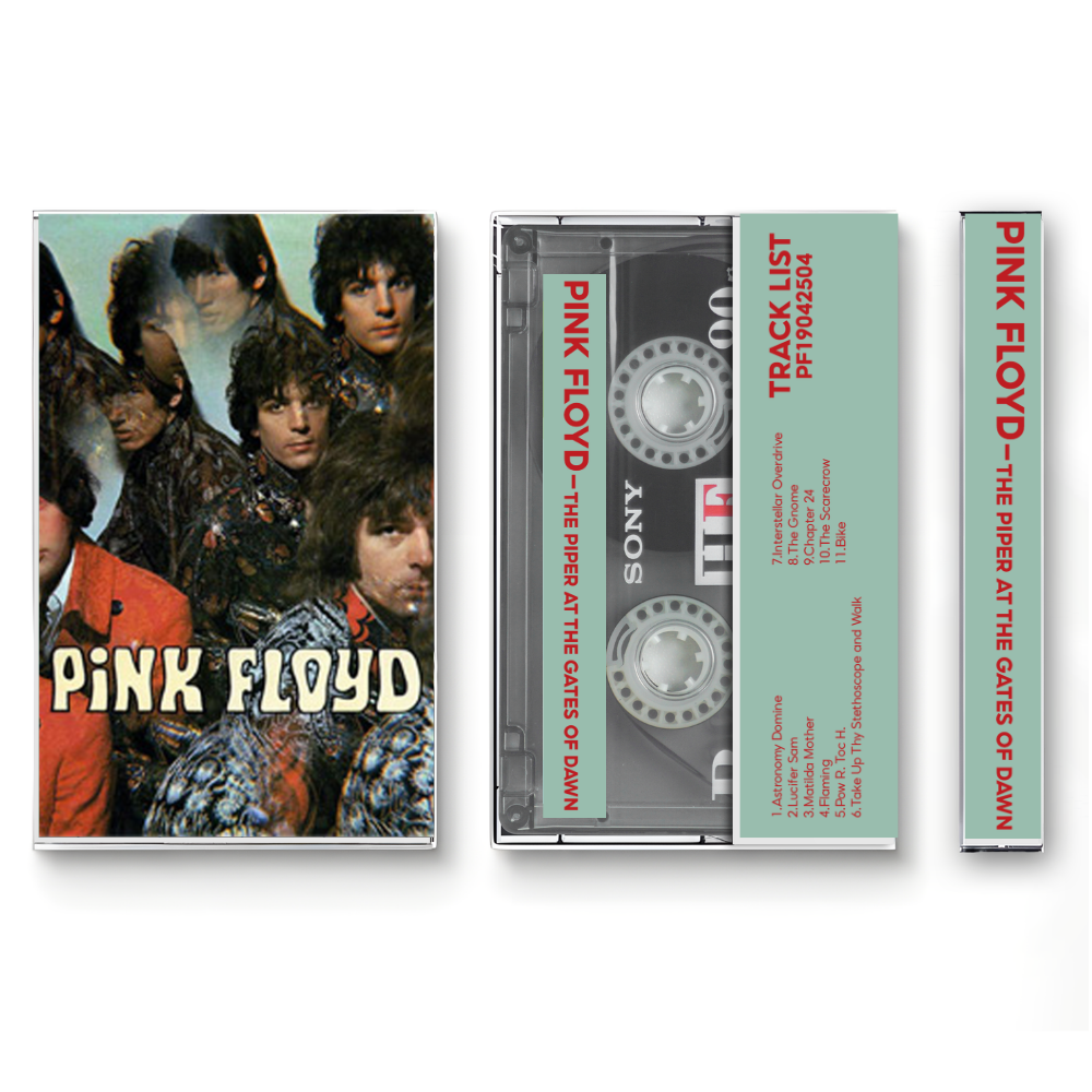 Pink Floyd – The Piper at the Gates of Dawn (1967) Fanmade Cassette Tape | Psychedelic Rock / Experimental Rock Analog Cassette | Retro Vintage Cassette Collector Edition