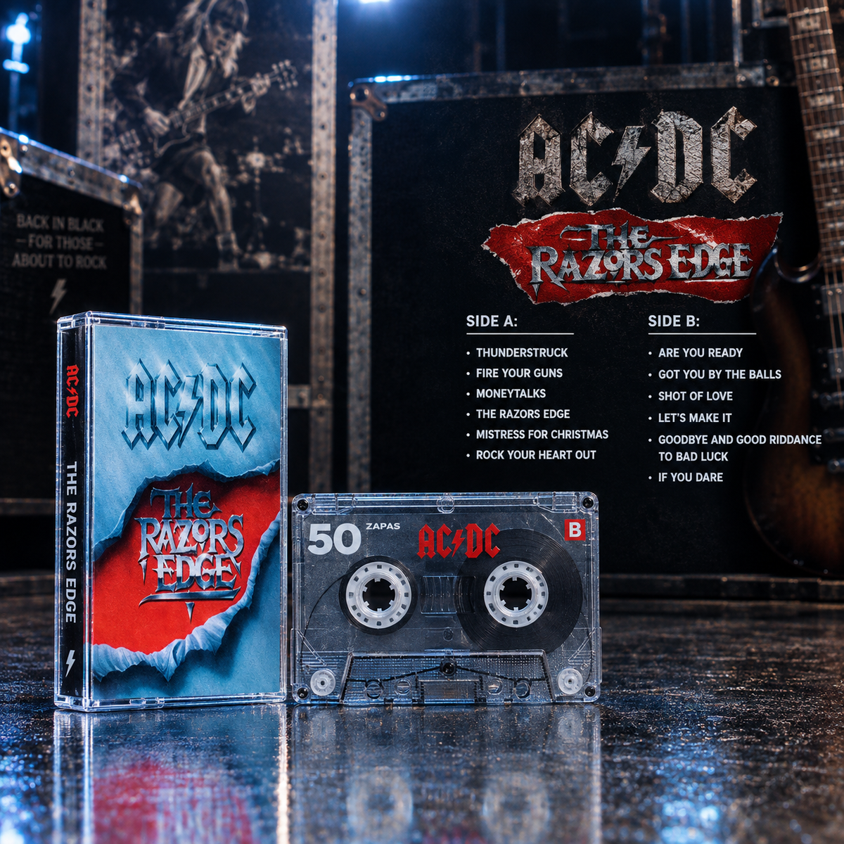 AC/DC Hard Rock Vintage Cassettes | Ultimate Classic Album Set